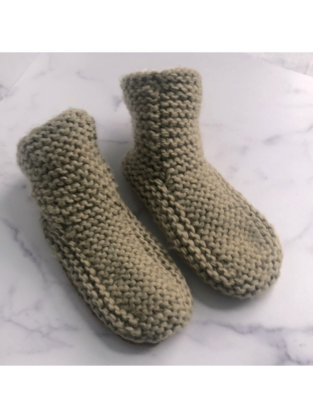 Lemon Anthropologie Pull On Faux Fur Slipper Booties Size S/M